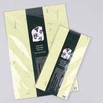 상록수 연두색/한지 편지지 봉투(No.11)