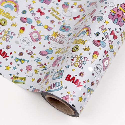 흰색/몽실그림(롤증착지)