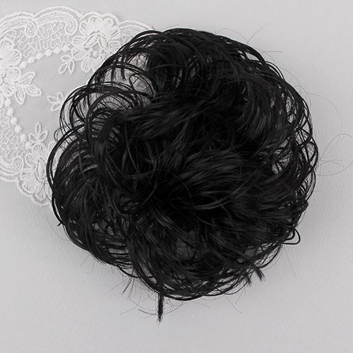 검정색/볼륨가발머리끈