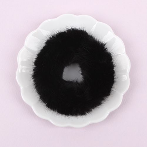 [할인]검정색/퍼슈슈머리끈