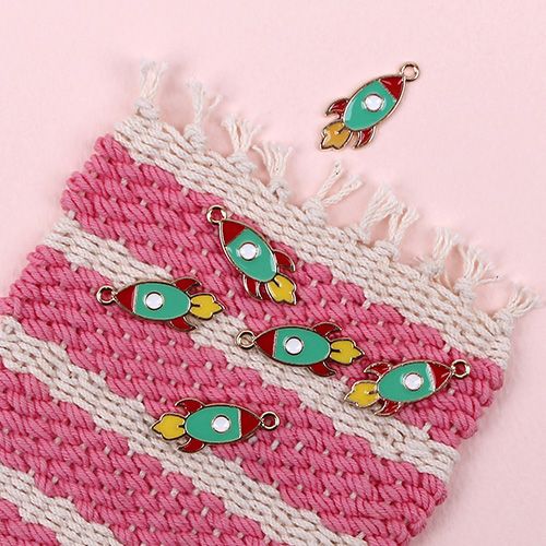 불꽃로켓 펜던트(금속장식)