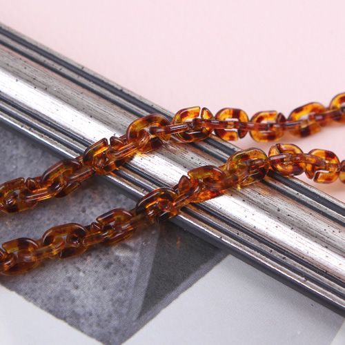 갈색톤/C형체인(플라스틱장식)