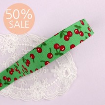 [50%할인]체리무늬(원단리본)