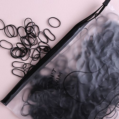 검정색[小]/병아리빅파우치고무줄